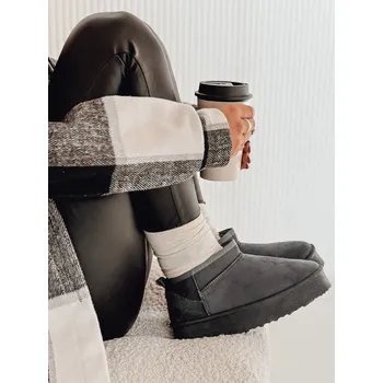 Dámské kozačky Dámské kotníkové boty SNOWTRED ZY0560 Barva: Tmavě Šedá, Velikost: 41