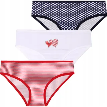 Dívčí spodní prádlo MORAJ Dívčí kalhotky 3ks Mix Vzor 104-110