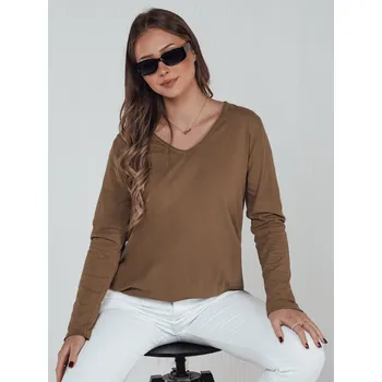 Dámská halenka Dámská halenka oversize VAVLSTYLES hladká RY2684 Barva: Světle Hnědá, Velikost: ONE SIZE