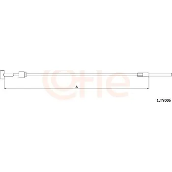 Auto-moto Lanovod parkovací brzdy COFLE 92.1.TY006