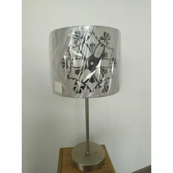 Lampička Noční lampa stolní chrom satén lampa na stůl