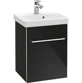 Koupelnový nábytek Villeroy & Boch Avento skříňka pod umyvadlo, 43x35,2x51,4 cm, 1x dvířka pravé, Crystal Black