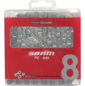 Řetěz na kolo Řetěz Sram PC 830, 6/7/8 rychlostní, 114 článků, 6,9 mm, spojka PowerLink
