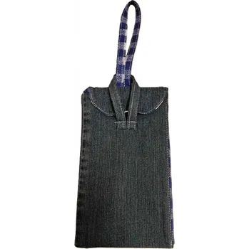 Pouzdro na mobilní telefon CEDR Univerzální riflová kapsa – praktický obal pro každý den (Dvojitá riflová kapsa)