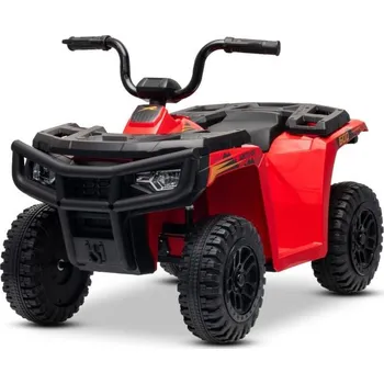 Dětské elektrovozidlo Elektrická čtyřkolka Beneo Arctic Cat 12V se zadním pohonem, červená, LED světla, lithiová baterie, 2 x 25W motor, originální licence
