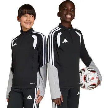 Dívčí oblečení Dětská mikina adidas Tiro 26 Competition Training Top black-grey KA7572 116 cm