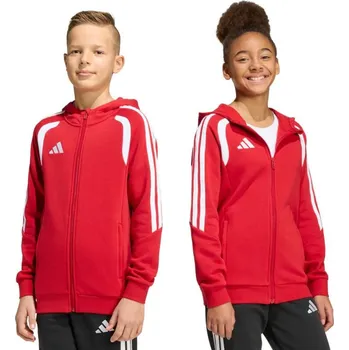 Dívčí tričko Adidas Tiro 26 League Dětská mikina bez knoflíků červená KF9101 152CM