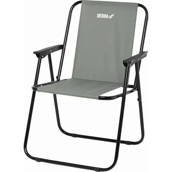 DEDRA-EXIM Skládací campingová a plážová židle DEDRA N1028-2, 52x58x72cm, šedá