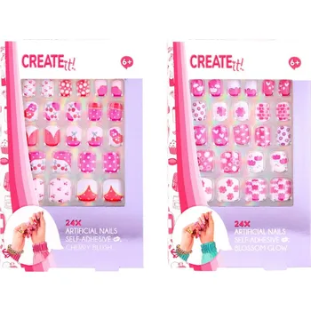 Hračka pro nejmenší Karton P+P Samolepící umělé nehty mix