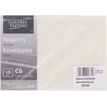 Obálka Obálky Galeria Papieru 280229 C6 světle krémové 10 kusů
