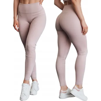 Dámské legíny Dámské legíny push up s vysokým pasem růžové UY2598 - S