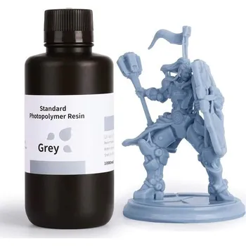 Filament ELEGOO Standard Resin 1kg, šedá