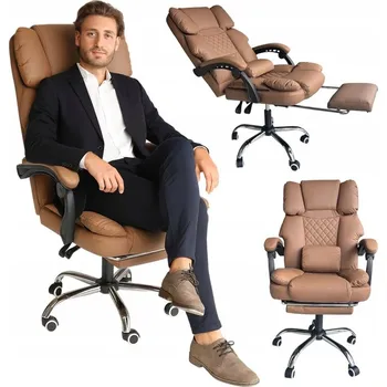 Otočná kancelářská židle Ecarla hnědá