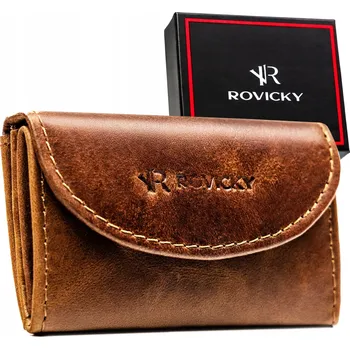 Peněženka Rovicky peněženka z přírodní kůže, hnědá - muž