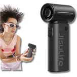 USB Ventilátor Tichý Mini Stolní Ruční Větrák 5000mAh Černý 170g