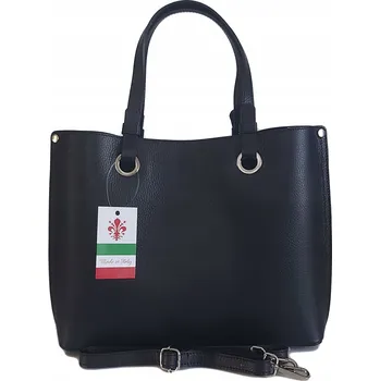 Kabelka Vera Pelle kabelka z pravé kůže černá