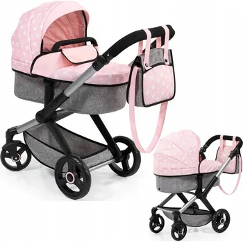 Kočárek pro panenku Kočárek pro panenky sada 2 v 1 Bayer Design XEO