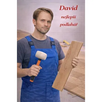 Plechová cedule Cedule - Podlahář - Plast / A5 ( 20x15cm) / 6. Historický