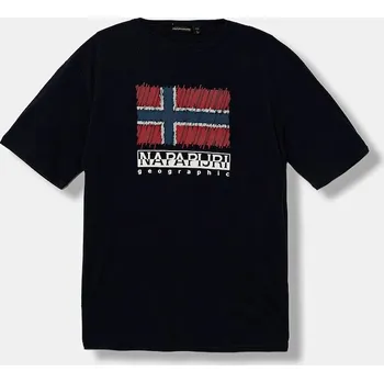 Dětská móda Dětské bavlněné tričko Napapijri S-ADIGE NP0A88ZW1761.134.172 námořnická modř 59X, vel. 134-140