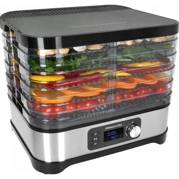 Sušička potravin Sušička potravin Primaveo Na Houby Ovoce Rychlé Sušení Časovač 6 Sít 450 W