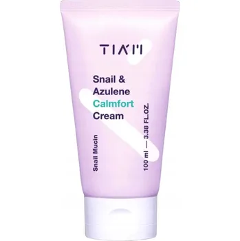 Pleťový krém Korejský Krém na Obličej TIAM Snail Azulene Hlemýždí Sliz Heřmánek Zklidňující 100 ml