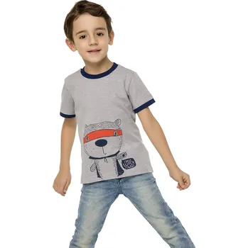 Chlapecké tričko Winkiki Kids Wear Chlapecké tričko Superpower - šedý melanž Velikost: 122
