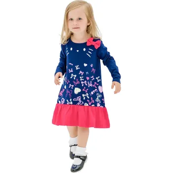 Dívčí šaty Winkiki Kids Wear Dívčí šaty Motýlci - navy/malinová Velikost: 98