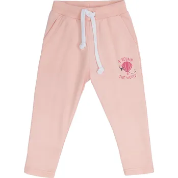 Winkiki Kids Wear Dívčí tepláky Travel - světle-růžová Velikost: 110