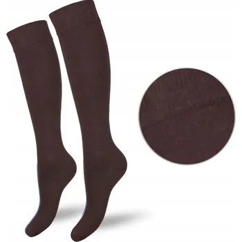 Dámské ponožky Dámské PODKOLENKY bavlněné hladké DLOUHÉ PONOŽKY Milena *37-41