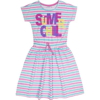 Dívčí šaty Winkiki Kids Wear Dívčí šaty Summer Chill - bílá - pruhy Velikost: 146