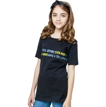 Winkiki Kids Wear Dívčí tričko Sport - černá Velikost: 158