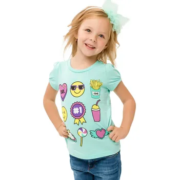 Winkiki Kids Wear Dívčí tričko Symboly - mátová Velikost: 110