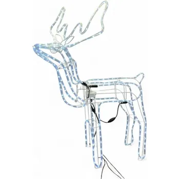 Vánoční světelná dekorace Light Irridiance LED sob s pohybující hlavou modrá