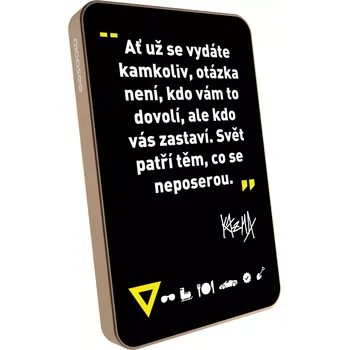 Powerbanka Picasee Powerbanka s MagSafe 5 000 mAh Zlatá - Kazma - SVĚT PATŘÍ TĚM, CO SE NEPOSEROU