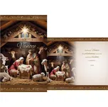 MFP V23-189 vánoční přání malé betlém