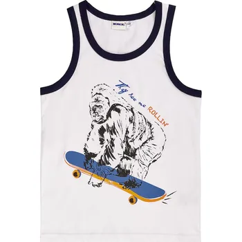 Winkiki Kids Wear Chlapecké tílko Gorilla - bílá Velikost: 128