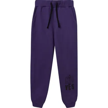 Winkiki Kids Wear Dívčí tepláky YES/NO - fialová Velikost: 152