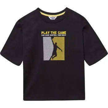 Winkiki Kids Wear Chlapecké tričko s krátkým rukávem Play the Game - černá Velikost: 164