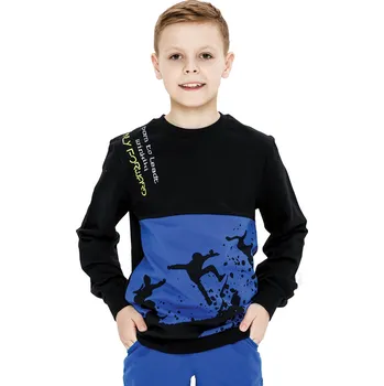 Chlapecké tričko Winkiki Kids Wear Chlapecká mikina Skate - černá/kobaltová Velikost: 152