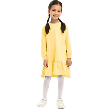 Dívčí oblečení Winkiki Kids Wear Dívčí šaty - žlutá Velikost: 116