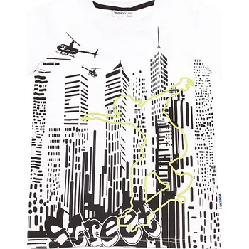 Winkiki Kids Wear Chlapecké tričko Street - bílá Velikost: 134