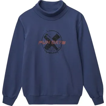 Chlapecká mikina Winkiki Kids Wear Chlapecká mikina s rolákem Fun Days - navy Velikost: 164