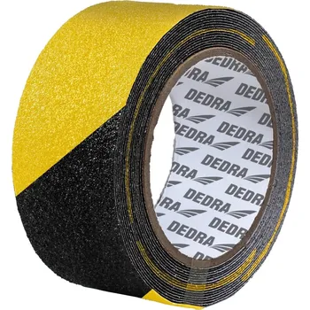 Lepicí páska DEDRA-EXIM Protiskluzová páska 50 mm x 5 m, žluto-černá, DEDRA 11T112