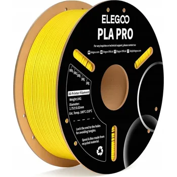 3D tisk ELEGOO PLA PRO - 1,75mm - 1KG - Kartonová cívka - Žlutá
