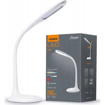 Lampička Stolní lampička Videx DENVER bílá, výkon až 12 W