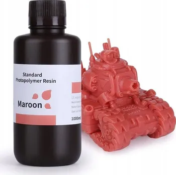 3D tisk ELEGOO Standardní pryskyřice 1 kg, bordó (vínová)