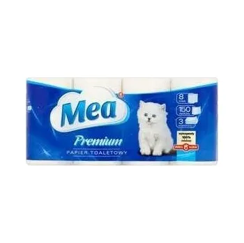 Toaletní papíry Suchý toaletní papír bez vůně MEA 8 ks