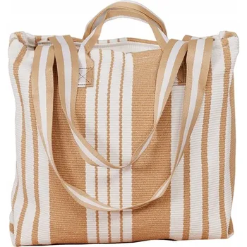 Kabelka Royalfashion plážová taška látková hnědá