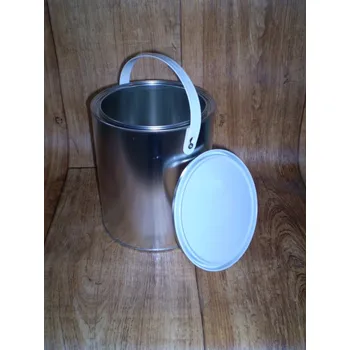 Dóza na potraviny Plechovka na barvy s víčkem 4L