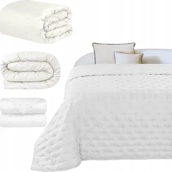 Prostěradlo Přehoz na postel DOMAREX z mikrovlákna 200 cm x 220 cm bílý